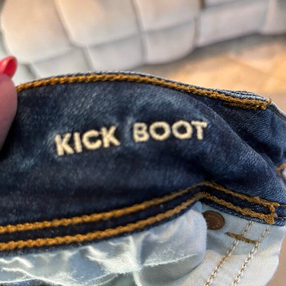 American Eagle Super Stretch Jeans 10 Kick Boot Flared Western Casual Cowgirl - Picture 8 of 8